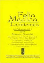 Folia Medica Lodziensia t. 38 suplement 1 2011 - Mariusz Stasiołek
