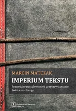 Imperium tekstu - Marcin Matczak