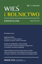 Wieś i Rolnictwo nr 1(186)/2020 - Bańkowska Katarzyna