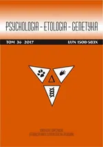 Psychologia-Etologia-Genetyka nr 36/2017 - Artur Świtalski