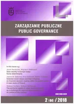 Zarządzanie Publiczne nr 2(44)/2018 - Anna Szafranek