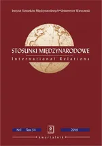 Stosunki Międzynarodowe nr 1(54)/2018 - Agnieszka Bieńczyk-Missala