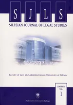 „Silesian Journal of Legal Studies”. Contents Vol. 1