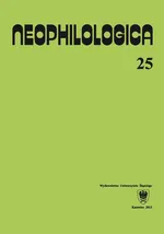 Neophilologica. Vol. 25: Études sémantico-syntaxiques des langues romanes