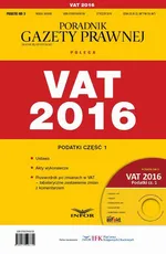Podatki 2016/03 Podatki cz. I VAT 2016 - Infor Pl