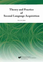 „Theory and Practice of Second Language Acquisition” 2016. Vol. 2 (1)
