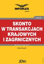 Skonto w transakcjach krajowych i zagranicznych - Aneta Szwęch
