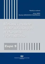 Metody i modele analiz ilościowych w ekonomii i zarządzaniu