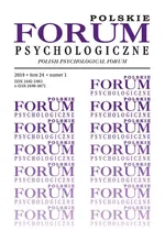 Polskie Forum Psychologiczne tom 24 numer 1