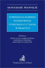 Nowelizacja Kodeksu postępowania cywilnego z 4.7.2019 r. w praktyce - Kinga Flaga-Gieruszyńska