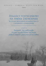 Zesłańcy postyczniowi na Syberii Zachodniej w opinii rosyjskiej administracji i ludności syberyjskiej - Jacek Legieć