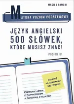 Matura Poziom Podstawowy. Język angielski. 500 słówek, które musisz znać! - Maciej Pawski