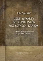 List otwarty do komunistów wszystkich krajów - Jole Stanišić