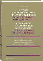 Słownik z zakresu kontroli finansowo-księgowej Niemiecko-polski, polsko-niemiecki - Artur Kubacki