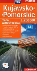 Kujawsko-pomorskie dla zawodowców TIR mapa samochodowa 1:250 000