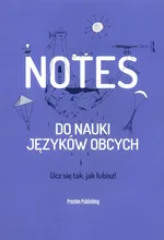 Notes do nauki języków obcych niebieski