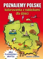 Poznajemy Polskę Kolorowanka z naklejkami dla dzieci - Beata Guzowska