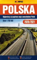 Polska Mapa samochodowa 1:700 000 2020/2021 - Outlet