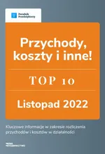 Przychody, koszty i inne - TOP 10 Księgowość - Andrzej Lazarowicz