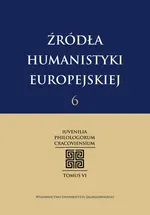 Źródła humanistyki europejskiej t. 6.
