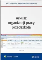 Arkusz organizacji pracy przedszkola - Elżbieta Piotrowska-Albin