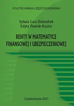 Renty w matematyce finansowej i ubezpieczeniowej - Edyta Pawlak-Kazior