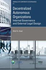 Decentralized Autonomous Organizations - Wulf A. Kaal