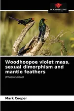 Woodhoopoe violet mass, sexual dimorphism and mantle feathers - Mark Cooper