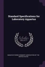 Standard Specifications for Laboratory Appartus - Chemists' Association Of T Manufacturing