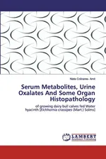 Serum Metabolites, Urine Oxalates And Some Organ Histopathology - Amit Nieta Colinares-
