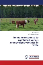 Immune response to combined versus monovalent vaccines in cattle - K. Rajkumar