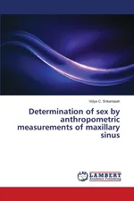 Determination of sex by anthropometric measurements of maxillary sinus - Srikantaiah Vidya C.