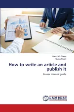 How to write an article and publish it - Rahul VC Tiwari