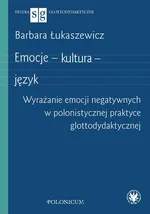 Emocje - kultura - język - Barbara Łukaszewicz