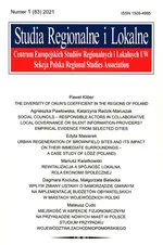 Studia Regionalne i Lokalne 1 (83) 2021