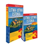 Litwa, Łotwa, Estonia 3w1: przewodnik + atlas + mapa - Byrtek Katarzyna