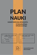 Plan nauki kandydata na aplikanta adwokackiego/radcowskiego - Joanna Krakowiak