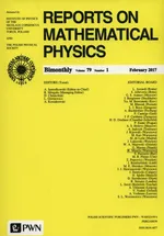 Reports on Mathematical Physics 79/1 2017