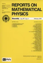 Reports on Mathematical Physics 83/1