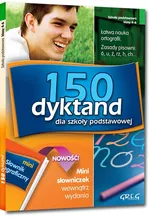 150 dyktand dla szkoły podstawowej z mini słowniczkiem - Krystyna Cygal