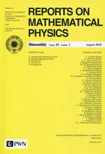 Reports on Mathematical Physics 82/1 Kraj