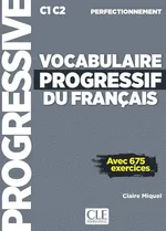 Vocabulaire progressif du français Niveau perfectionnement Livre + CD - Claire Miquel