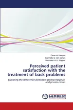 Perceived patient satisfaction with the treatment of back problems - Elmar M. Kleinjan