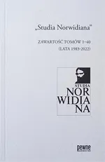 „Studia Norwidiana”. Zawartość tomów 1-40 (lata 1983-2022) - Adam Cedro