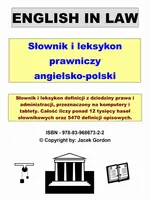 English in Law - Jacek Gordon