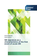 GE signature as a characteristics of the first event of acute ON - Anna Feldman