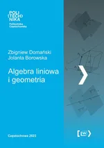 Algebra liniowa i geometria - Jolanta Borowska