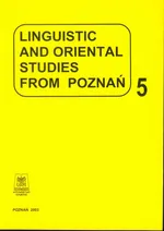 Linguistic and oriental studies from Poznań vol. 5 - Alfred Majewicz