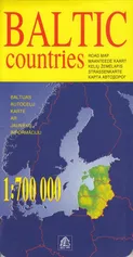 Kraje Bałtyckie mapa 1:700 000
