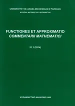 Functiones et approximatio commentarii mathematici 51.1